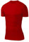 PowerLayer Men's Compression Base Layer Top Short Sleeve Thermal Under Shirt - Red, Small