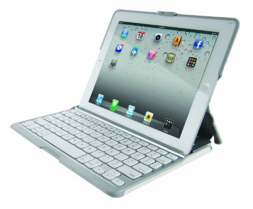 ZAGG - ZAGGkeys Folio Case and Bluetooth Keyboard for Apple® iPad® Air - White