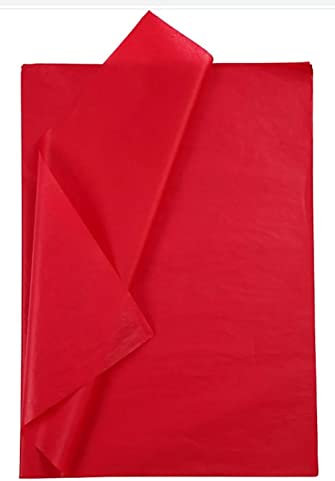 Seidenpapier, 50 x 70 cm, Rot, 25 Blatt