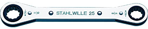 STAHLWILLE Nr. 25aN Ratschenringschlüssel Schlüsselweite 3/8 x 7/16 L.139 mm