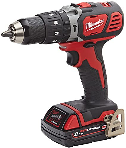 Milwaukee Taladro percutor 18V 2,0 Ah Litio 2 vel. 50 Nm - Variable Geschwindigkeit, Einstellbares Drehmoment
