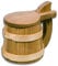 HOFMEISTER® Bierhumpen Wikinger, mit Deckel, aus Eichen-Holz & Kirschbaum-Holz