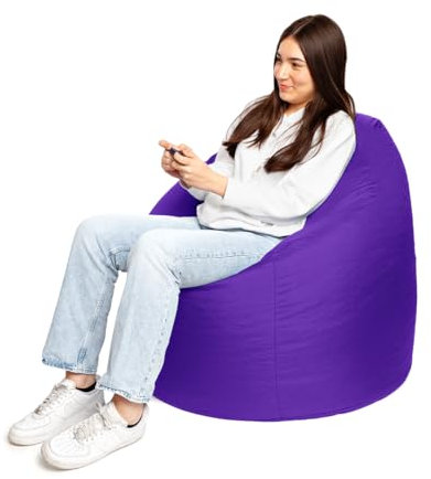 PATCH HOME Patchhome Sitzsack Tropfenform - Lila für In & Outdoor XL 300 Liter - mit Styropor Füllung in 25 versch. Farben und 3 Größen