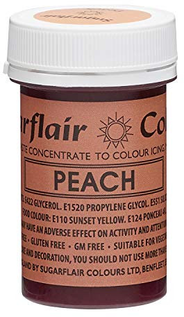 Sugarflair Concentrated Paste Food Colouring - Perfect for all Cake Making and decoration (Peach)