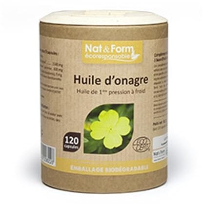 HUILE ONAGRE BIO 120 capsules Nat&Form