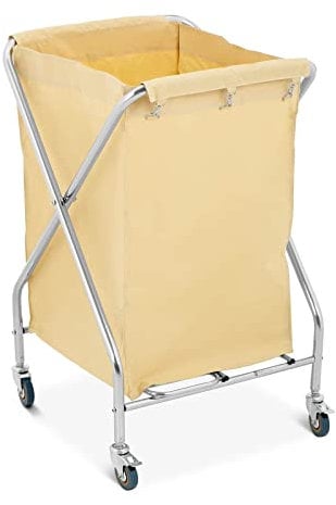 Royal Catering - RCWW 3 - Carro para ropa - 200 L - 4 Ruedas / 2 Frenos - Bolsa: 52 x 50 x 76 cm