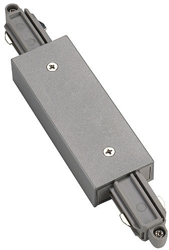 Längsverbinder für 1-Phasen HV-Stromschiene, mit Einspeisemöglichkeit, silbergrau