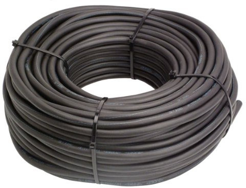 as - Schwabe Cavo da Cantiere 50 m - H07RN-F 3G1,5 Estremamente Robusto - Prolunga Con Tubo di Gomma - IP44 - Nero, 10017