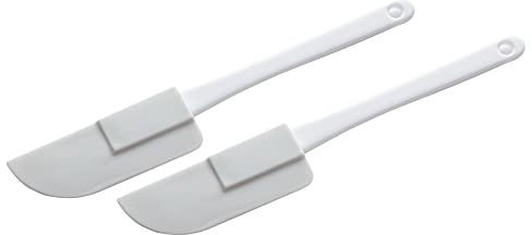 Chef Craft Select Plastic Mini Spatula Set, 6 inches in Length 2 Piece Set, White