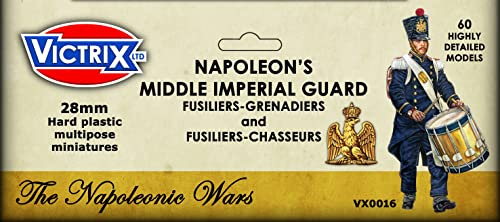 Victrix VX0016 - Napoleons französische mittlere kaiserliche Garde - 60er Set Box - 28mm Plastikminiaturen Napoleon