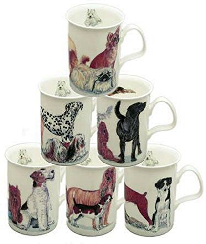 Roy Kirkham Lancaster Mug - Dogs Galore - Set of 6