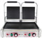 Beeketal 'BKG9' Gastro Doppelt Kontaktgrill mit Gusseisen Grillpatten (oben und unten glatt) mit Fettauffangschale, Profi Edelstahl Elektrogrill ideal als Panini Grill Maker oder Sandwich Toaster