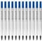 Parker Ersatzminen für Tintenroller | feine Spitze | blaue QUINK Tinte | 12 Stück