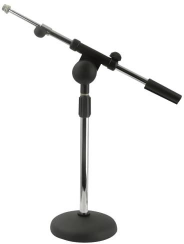 DAP D8204C Tisch Mikrofonständer, chrom, justierbarer Galgenarm