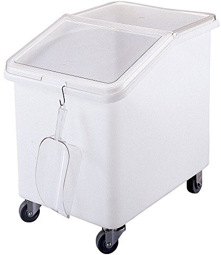 Cambro Ingredient Bin 21-1/2W 37 Gallon | Stores and transports dry stock under standard prep tables to optimize workflow in busy commercial kitchens.