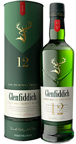 Glenfiddich Whisky Ecosse Speyside Single Malt 12 ans 40% vol. - La boîte de 70cl