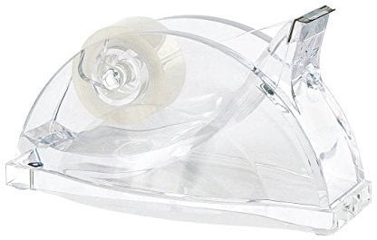 Wedo 609016 Acryl Klebefilmabroller (Cristallic, inklusive Klebefilm) glasklar