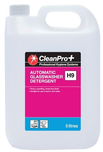 Clean Pro+ Professional Hygiene Systems Automatic Glasswasher Detergent CPP H9 5 Litres (Pack of 4 x 5ltr)