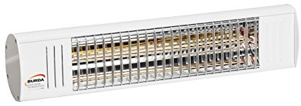 Burda Infrarot Heizstrahler Term2000 Color S 1500 Watt IP44, [Gehäusefarbe]:Weiß