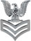 Vanguard Navy Cap Device: E6 Petty Officer First Class – Silber