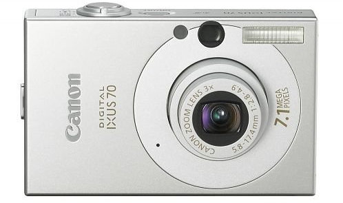 Canon IXUS 70 Digital Camera - Silver (7.1MP, 3x Optical Zoom) 2.5 LCD