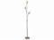 Dapo Halogen Glas-Steh-Stand-Leuchte-Lampe Verona 3, Nickel, Opalglas weiß, H: 132 cm, inklusive Halogen-Leuchtmittel G9 3X 40 W, EIN-/Aus-Schalter, Wohnzimmer-Dekorations-Stehleuchte-Lampe