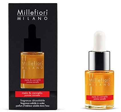 Millefiori Aceite aromático, cristal, mela&cannella, 5,5 x 11,8 x 5,3 cm, 15 ml