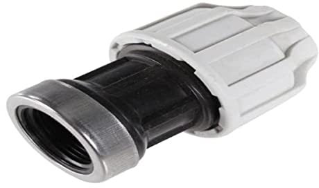 SOMATHERM FOR YOU, Raccord plastique droit pour tube PE Ø40 mm - Femelle 11/4 - Haute résistance - Installation rapide - Normé ACS - Étanchéité par joint torique - Pression 16 bars