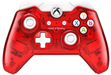 Manette filaire rock candy pdp pour xbox one - modèle rouge