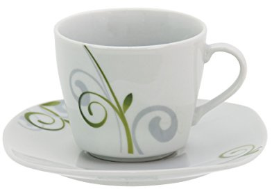 Van Well 2tlg. Set Espressotasse 11cl mit Espressountertasse 12,3cm Mirage