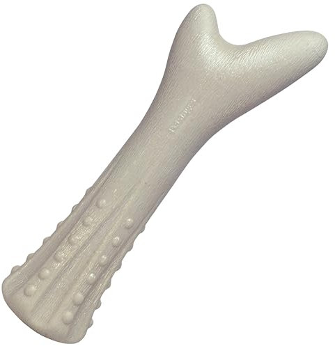 Petstages Kauknochen Hunde - Deerhorn Geweih - Langlebiger Hundeknochen & Hirschgeweih Alternative, Hergestellt aus natürlichem Geweihmaterial - Groß
