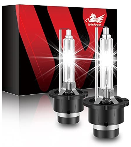 WinPower D2S 35W Xenon Brenner Birne Entladungslampe Scheinwerfer 85V HID Kit für Auto Super Hell 6000K Diamond White Vision (2 Lampen)