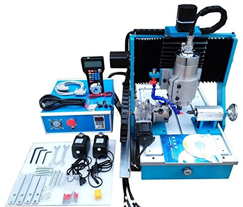 GOWE 4 assi mini CNC legno router CNC 1.5KW con porta USB e asse rotante