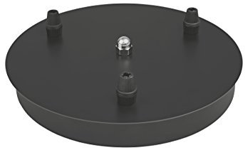 Osram Vintage Edition 1906 Canopy, schwarz, Halterung für Osram Vintage 1906 Pendulum Leuchten, Aluminium Gehäuse