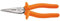 Klein Tools D203-8N-INS Insulated Long Nose Side-Cutting/Stripping Pliers, Forged Steel Covered in Two Layers of Insulation