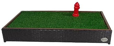 Porch Potty Artificial Grass Potty Pads Without Sprinklers - Standard Size 26x50x7 Reusable Potty Training Pad - Washable Pee Pad for Dogs - Instant Drainage - Quick Absorb - 4x2 Ft Grass Area