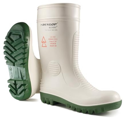 DUNLOP Sicherheitsstiefel Acifort Safety HV weiß/grün 41