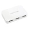 aLLreli Ultra Slim 4 Port Bus-Powered USB 3.0 Hub for PC Mac (White)