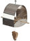 matches21 HOME & HOBBY Vogel-Futterhaus DIY Holz Bastelset für Kinder ab 12 Jahren 15x10x18 cm Metall Bausatz