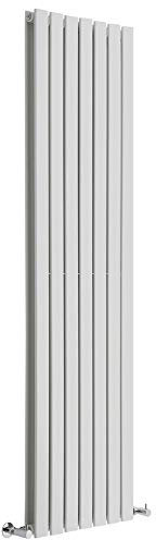 Milano Alpha White Vertical Double Flat Panel Radiator - 1780mm x 490mm