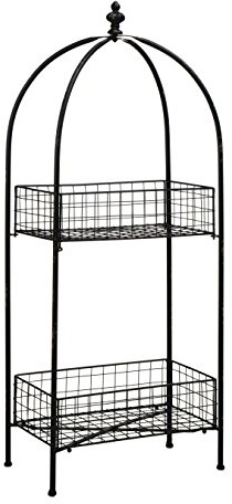 Premier Housewares New York Loft 2-Tier Stand, Black