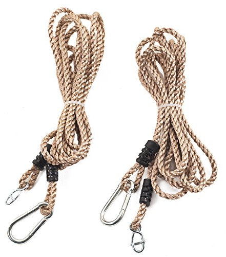 Tree Swing Conversion Ropes Complete Kit with Galvanised Steel Fixings Choice of 2 Lengths (5.5m Pair of Ropes)