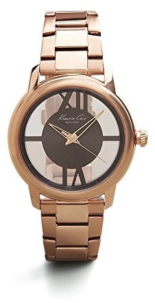 Kenneth Cole Frauen Roségold Ton-Edelstahl-transparentes Wahl KC10024376