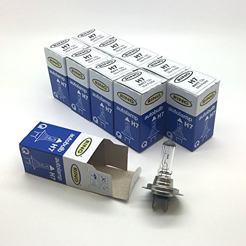 10 x Ring H7 477 499 12v 55w Px26d Halogen Car Headlight Headlamp Bulb
