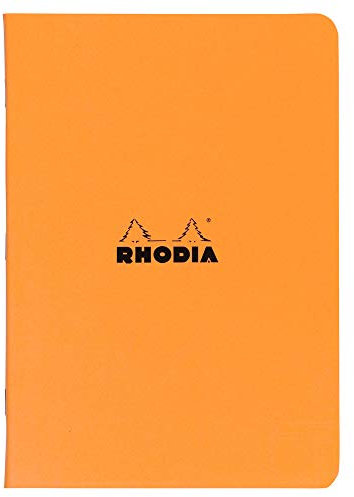 Rhodia 119184C Heft (DIN A5, 14,8 x 21 cm, kariert, 48 Blatt) 1 Stück orange