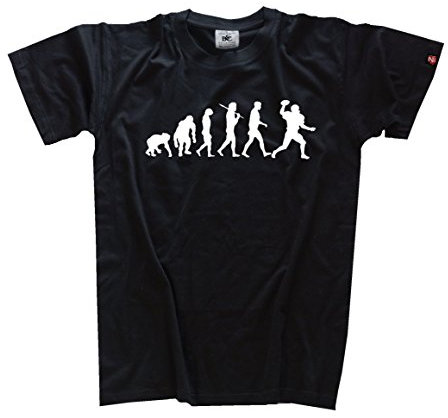STANDARD EDITION American Football Evolution T-Shirt Schwarz L