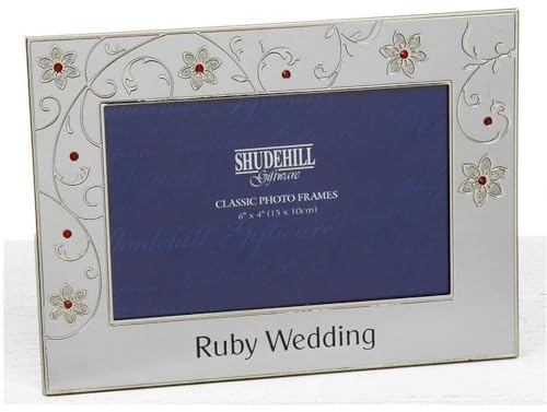 Shudehill Giftware Ruby Wedding Photo Frame