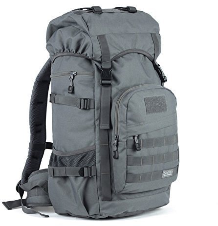 Outdoor peak Outdoor Rucksack Trekkingrucksack Camping Fahrrad Rucksack Bergsteigen Reisen Tasche Reiserucksack Unisex Reise ruck Tarnung rucksack Schwarz braun 50 L (grau)