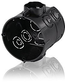 F-tronic E107M25 4034338915411 Jäger Schalterdose Unterputz Durchmesser 60mm Tiefe 61mm 4 Loch, 25 Stück