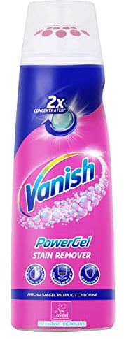 Vanish Powel Gel Fleckenentferner vor dem Waschen und Bleichmittel mit Scheuerkopf, 200 ml